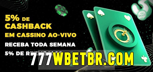 Promoções do cassino ao Vivo 777wbet.com 